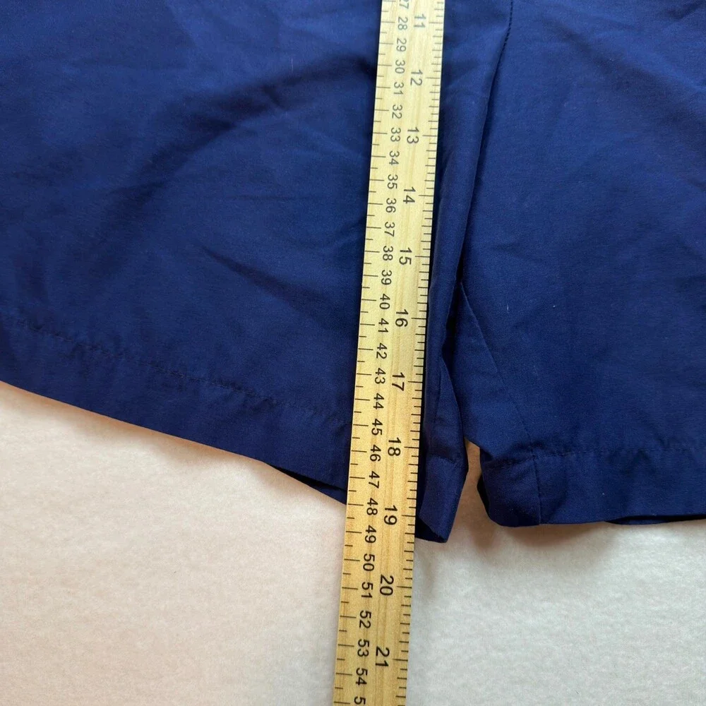 VTG 90s Nike Blue Track Shorts Nylon Windbreaker White Label Baggy Men's L